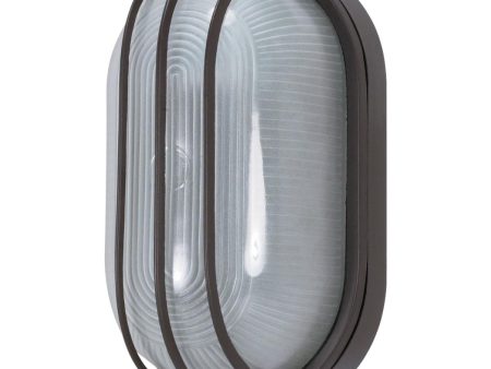 10 In. Outdoor Bulkhead Light 120V Bronze finish Hot on Sale