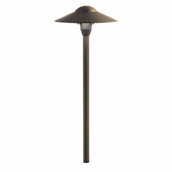 12V 8  Dome LED Path Light Centennial Brass Online now