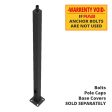 30 ft Light Pole With Base, 4 in Square Shaft, 7 Gauge Thickness, Welded Tenon, Bronze Finish For Discount