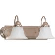 Ballerina 18  2 lights vanity light silver finish Fashion