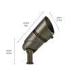 12V Landscape Accent Spot Light 35 Degree 2700K Textured Architectural Bronze Fashion