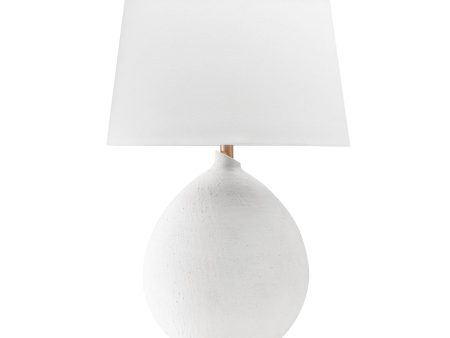 Denali Table Lamp White and Gold Leaf Accents Online Sale