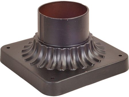 Outdoor Essentials 3.5 in. Aluminum Pier Mount Base Oil Rubbed Bronze Finish For Discount