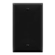 1-Gang Blank Wall Plate Black Cheap