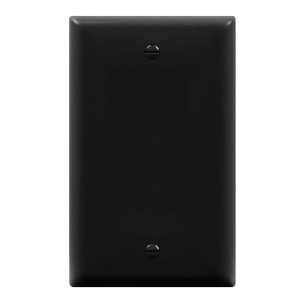 1-Gang Blank Wall Plate Black Cheap