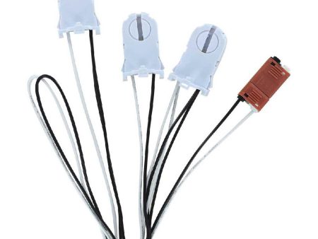 3-Lamp Wiring Harness with Tall Non-shunted Sockets for LED Tubes Online Hot Sale