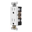 15 Amp Tamper-Resistant Duplex Outlet, White Discount