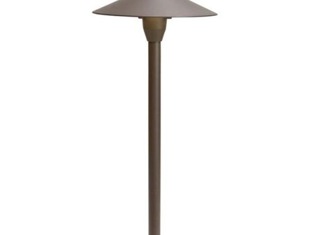 12V Dome LED Path Light Aluminum Textured Architectural Bronze Discount