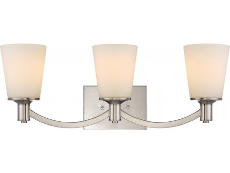 Laguna 24 in. 3 Lights Vanity Light Nickel Finish Online Hot Sale