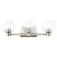 Harmony 25 In 3-Light Bathroom Vanity Light, Brushed Nickel Finish Cheap