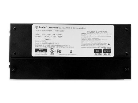 OMNIDRIVE X 120 Watts, 24VDC LED Driver, ELV, Triac and 0-10V Dimming, 120-277V Online Sale