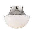 Lettie 11 in. Flush Mount Light Polished Nickel Finish Online Hot Sale