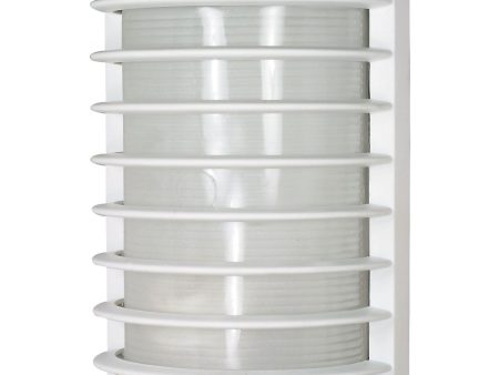 10 In. Outdoor Bulkhead Light White Finish Online Sale