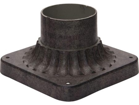 Outdoor Essentials 3.5 in. Aluminum Pier Mount Base Earth Tone Finish For Cheap