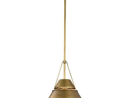 Adina 13 in. Pendant Light Natural Brass Finish Online now