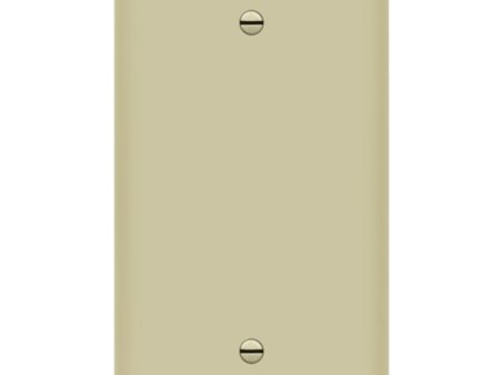 1-Gang Blank Wall Plate Ivory Supply