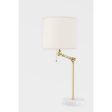 Essex Table Lamp Marble Base and Aged Brass Finish Hot on Sale