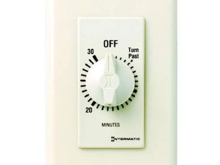 20 Amp 30-Minutes In-Wall Spring Wound Timer Switch Light Almond Online Hot Sale