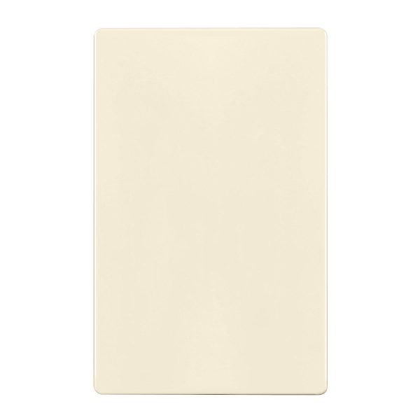 1-Gang Screwless Blank Wall Plate Light Almond For Cheap