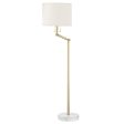 Essex 2 Lights Floor Lamp Marble Base and Aged Brass Finish on Sale