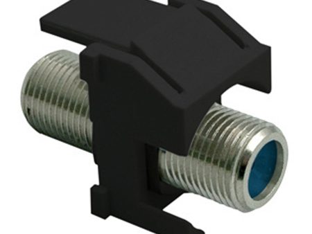 On-Q Recessed Nickel Self-Terminating F-Connector, Black Online Hot Sale