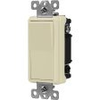 Deco 4-Way 15 Amp Rocker Switch, Ivory For Sale