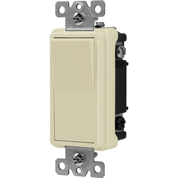 Deco 4-Way 15 Amp Rocker Switch, Ivory For Sale