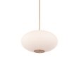 Illusion 22 in. LED Pendant Light 3000K Brass finish Online now