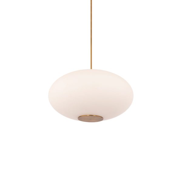 Illusion 22 in. LED Pendant Light 3000K Brass finish Online now