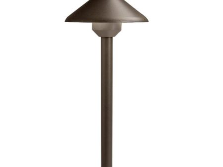 4W 168 Lumens LED Llena Path Light 2700K Textured Architectural Bronze Sale