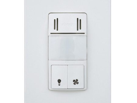 Dual Technology Humidity Sensor and 180° PIR Motion Sensor Wall Switch, White Online