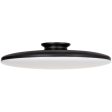 Skye 19 in. LED Semi Flush Mount Light Selectable CCT Black finish Fashion