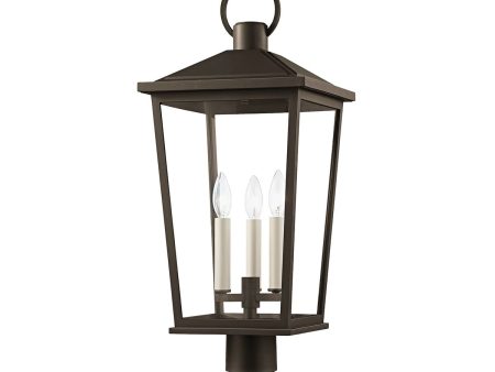 SOREN 25 in. 3 Lights Lantern Head Textured Bronze finish on Sale