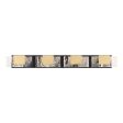 Kasha 4 Lights 37 in. LED Vanity Light Black & Brass Finish Fashion