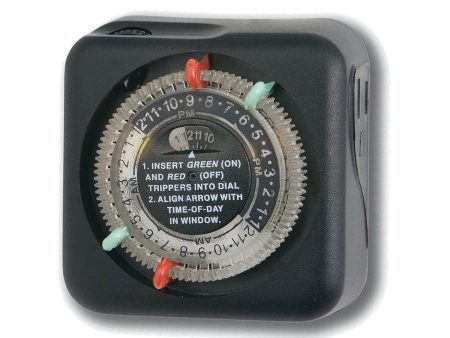 24 Hours Plug-In Mechanical Transformer Timer Black For Discount