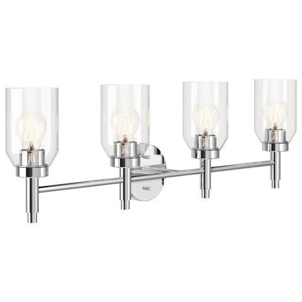 Madden 34 In 4-Lights Bathroom Vanity Light, Chrome Finish Online Hot Sale