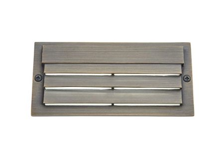 12V 6  LED Louvered Step Light 3000K Centennial Brass Discount