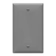 1-Gang Blank Wall Plate Gray Online Hot Sale