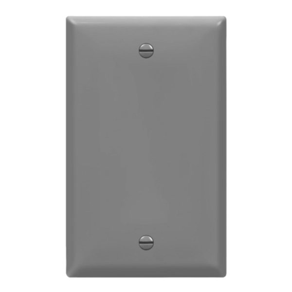 1-Gang Blank Wall Plate Gray Online Hot Sale