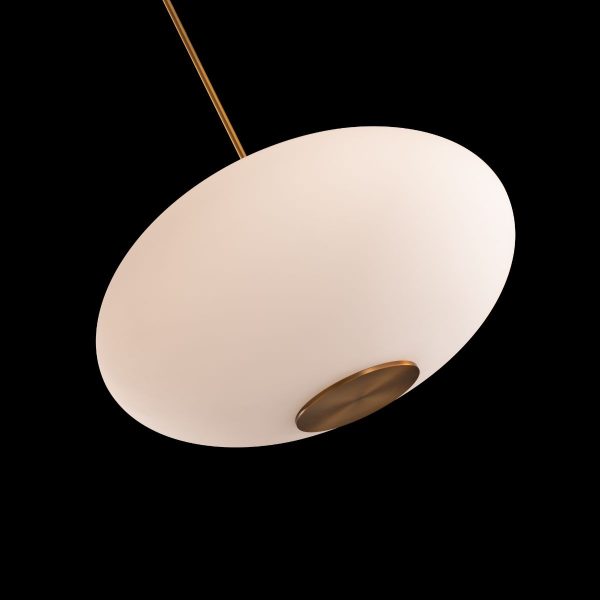 Illusion 22 in. LED Pendant Light 3000K Brass finish Online now