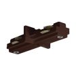 Track Mini Straight Connector Brown Finish Online Hot Sale