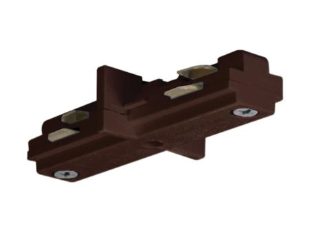 Track Mini Straight Connector Brown Finish Online Hot Sale