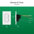 Maestro LED+ Dual Dimmer and Timer Switch, Single Pole, Light Almond Sale