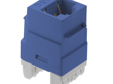 On-Q Cat6 RJ45 Keystone Jack, Blue on Sale