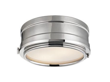 Rye 11 in. 2 Lights Flush Mount Light Polished Nickel Finish Online