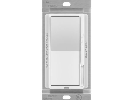 Decora Rocker Slide Universal Dimmer, 300-Watt LED, Single Pole or 3-Way, White Online Sale