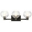 Harmony 25 In 3-Light Bathroom Vanity Light, Brushed Bronze Finish Fashion