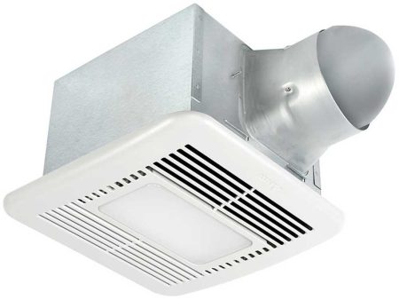 Delta BreezSignature Adjustable 80-110 CFM Bathroom Exhaust Fan With Dimmable LED Light and Night-Light Online