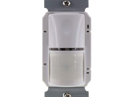 Wattstopper PIR 180° Occupancy motion Sensor Wall Switch, 1200W, 120-277V,White For Sale