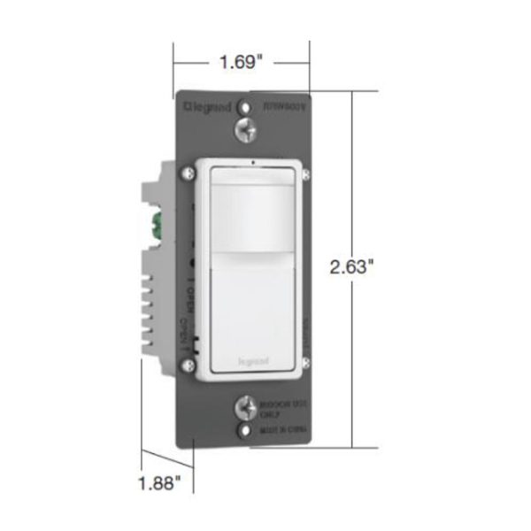 radiant PIR 180° Vacancy motion Sensor Wall Switch, 600W, 120V, White|Ivory|Light Almond Online now